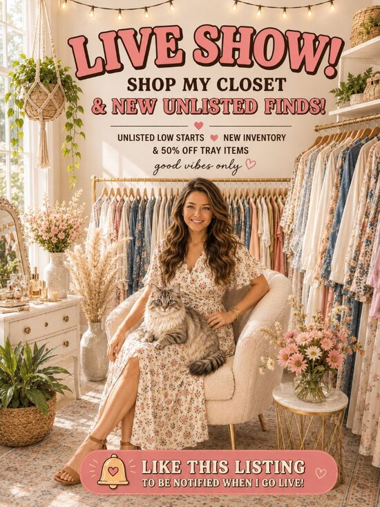 Accessories - ✨LIVE SHOW NOTIFCATION✨ Like This Listing to be notified when I go LIVE!! 😊